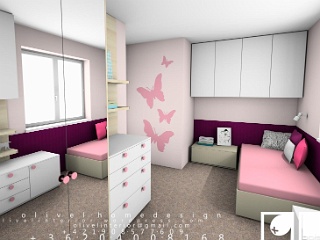 Student room for a girl I-05a
